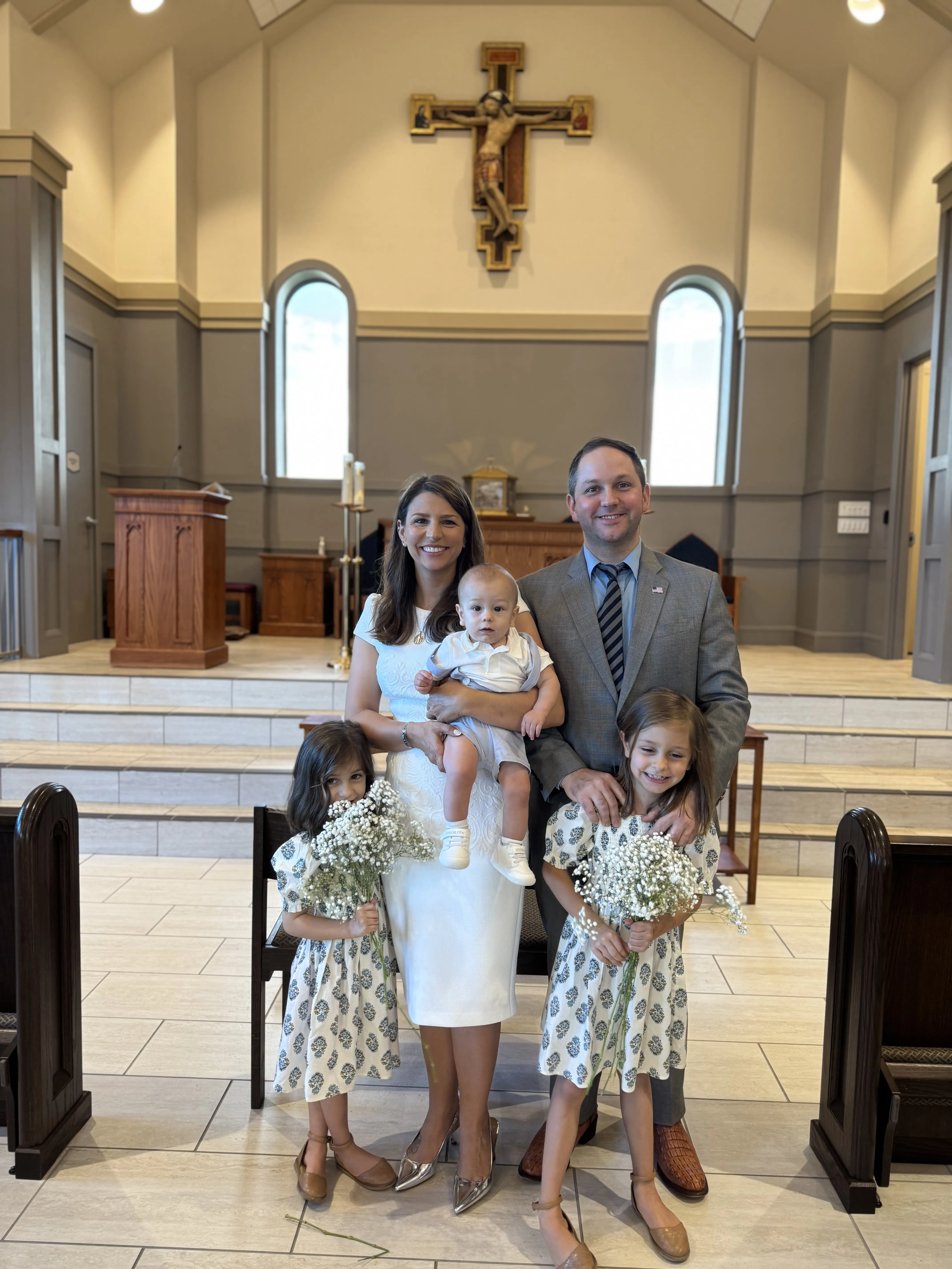 Amanda Ballard with her family